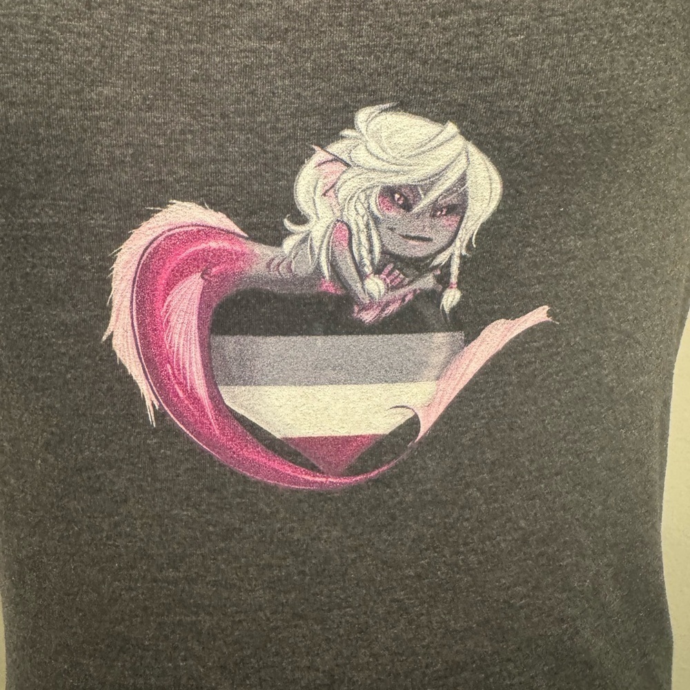 Demisexual/Asexual Siren/Mermaid Graphic Tee – Size XS